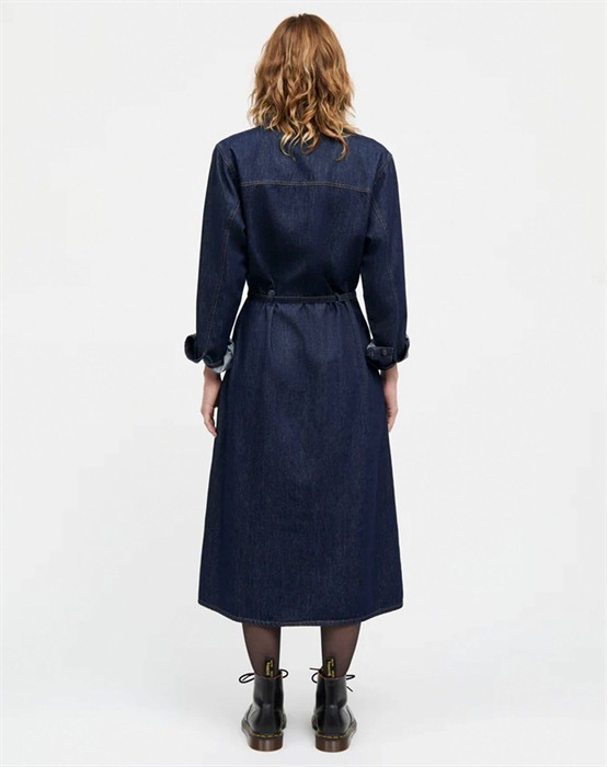 Cosy Denim Svanli Kjole - Dark Indigo 